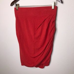Helmut lang red skirt